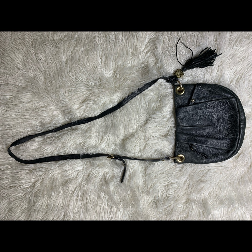 Vince Camuto black leather crossbody